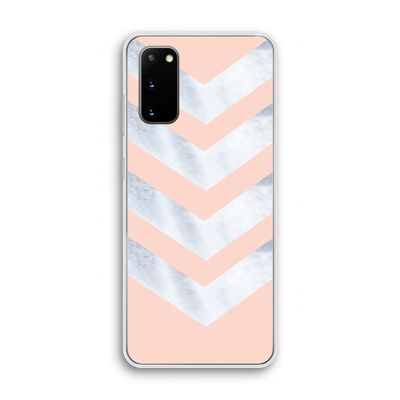 Marmeren pijlen: Samsung Galaxy S20 Transparant Hoesje