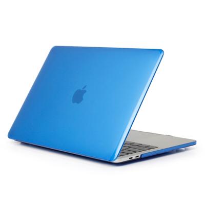 Laptop Crystal stijl PC beschermende case voor MacBook Pro 15 4 inch A1990 (2018) (donkerblauw)