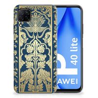 Huawei P40 Lite TPU Case Beige Flowers - thumbnail