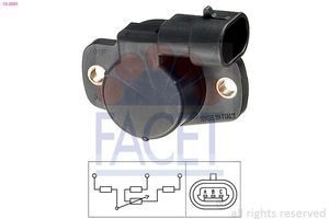 Sensor, smoorkleppenverstelling 105001