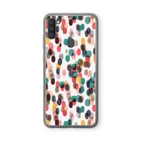 Tropical Dots: Samsung Galaxy A11 Transparant Hoesje