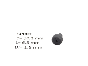 micromotor SP007 ø 7.2 x 6.5 - ø 1.5 mm cardankoppelingshouder