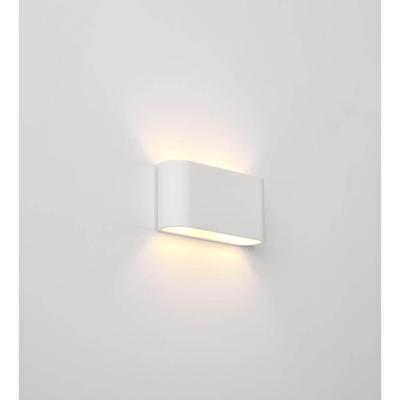 Artdelight Unieke wandlampLille wit met ribbels - WL 8102R WI