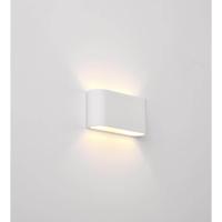 Artdelight Unieke wandlampLille wit met ribbels - WL 8102R WI