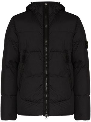 Stone Island doudoune à patch logo - Noir