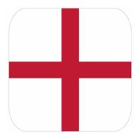 Bierviltjes Engeland - 15x stuks - Europa - vierkant - landen thema - 9x9 cm