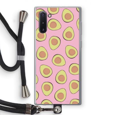 Dancing avocados: Samsung Galaxy Note 10 Transparant Hoesje met koord