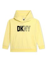 Dkny Kids hoodie en coton à logo imprimé - Jaune - thumbnail