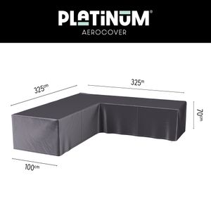 Platinum Aerocover loungesethoes L-vorm 325x325 cm.