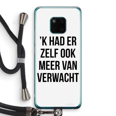 Meer verwacht: Huawei Mate 20 Pro Transparant Hoesje met koord