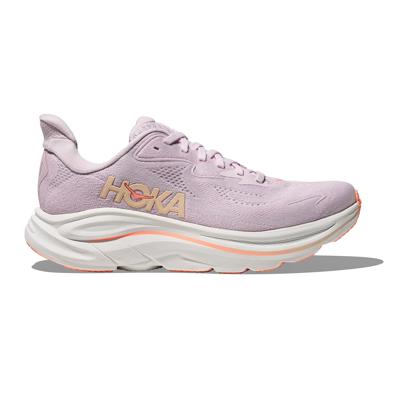 Hoka Clifton 10 hardloopschoenen Lilac Cream/Tangerine Glow dames 38