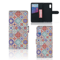 Samsung Xcover Pro Bookcase Tiles Color