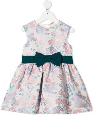 Hucklebones London robe ceinturée à fleurs - Rose