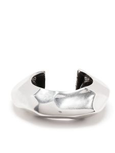 Saint Laurent bracelet manchette à design oversize - Argent