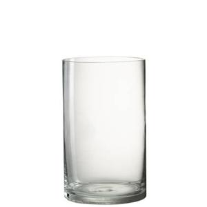 J-Line vaas Cylinder Vola - glas - transparant - medium - 25.5 cm hoog