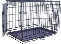 Draadkooi 2 deurs zwart 76 x 48 x 58 cm - Gebr de boon