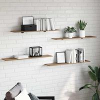 Boekenplank Bord 4 pcs Bruin 100 x 40 x 1.5cm Spaanplaat
