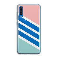 Strepen pastel: Samsung Galaxy A50 Transparant Hoesje