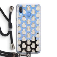 Uilen: Samsung Galaxy A40 Transparant Hoesje met koord