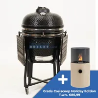Volt! Grenade Grill 24' Zwart Keramische Kamado BBQ XL Barbecue