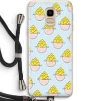 Citroenen: Samsung Galaxy J6 (2018) Transparant Hoesje met koord