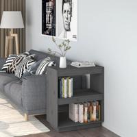 Boekenkast 60x35x71 cm massief grenenhout grijs - thumbnail