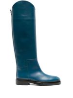 Jil Sander bottes en cuir - Bleu - thumbnail