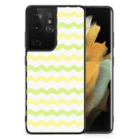 Samsung Galaxy S21 Ultra Back Case Waves Yellow