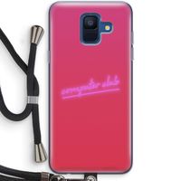 Vice Glow: Samsung Galaxy A6 (2018) Transparant Hoesje met koord