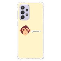 Samsung Galaxy A33 Stevig Bumper Hoesje Monkey - thumbnail