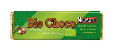 Molenaartje Choco melk hazelnoot zonder suiker bio (65 gr)