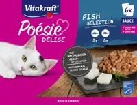 Vitakraft Poésie Délice multipack vis in saus 6 x 85g