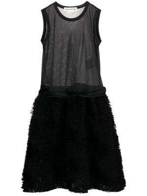 Comme Des Garçons Girl robe évasée à design sans manches - Noir