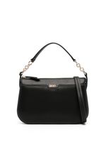 DKNY sac à bandoulière en cuir à logo - Noir