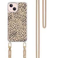 iPhone 13 hoesje met beige koord - Spot on iPhone 13 hoesje met beige koord - Spot on