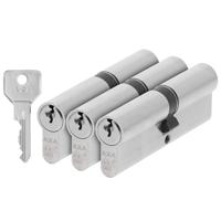 AXA AXA Security SKG** dubbele veiligheidscilinder verlengd gelijksluitend (3x) 45-50 mm - vernikkeld