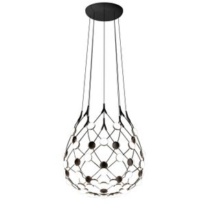 Luceplan - Mesh D86 Ø55cm LED hanglamp zwart