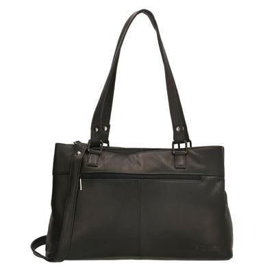 Beagles Leather Handtas / Schoudertas Santa Lucia Zwart