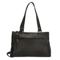 Beagles Leather Handtas / Schoudertas Santa Lucia Zwart Beagles Leather Handtas / Schoudertas Santa Lucia Zwart