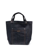 A.P.C. mini Thais denim tote bag - Bleu