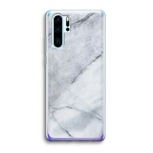 Witte marmer: Huawei P30 Pro Transparant Hoesje