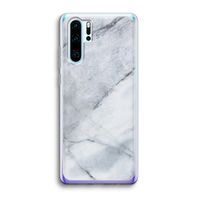 Witte marmer: Huawei P30 Pro Transparant Hoesje