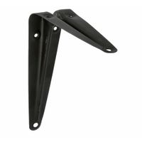 AMIG Plankdrager/planksteun van metaal - gelakt zwart - 150 x 125 mm - thumbnail