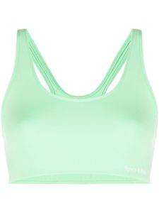 Sporty & Rich brassière de sport à encolure arrondie - Vert