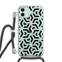Crazy pattern: iPhone 11 Transparant Hoesje met koord