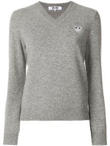 Comme Des Garçons Play V-neck pullover - Gris