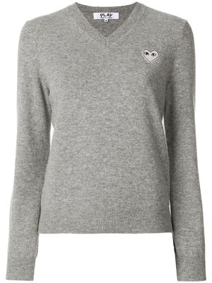 Comme Des Garçons Play V-neck pullover - Gris