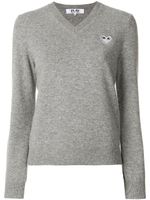 Comme Des Garçons Play V-neck pullover - Gris - thumbnail