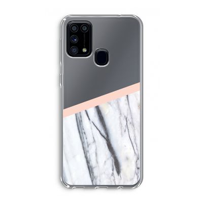 A touch of peach: Samsung Galaxy M31 Transparant Hoesje
