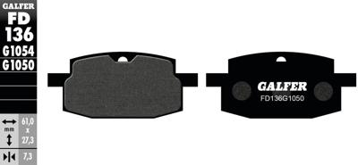 GALFER remblokken "fd136" brake pad fd136 g1050